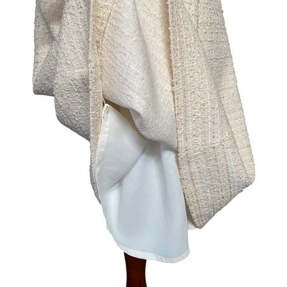 Anayi Japanese Luxury Tweed A Line Fit Flare Dress 38 (M?) Old Money Classic - Picture 8 of 13